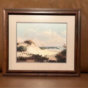 Vintage Windberg Beach Scene Print